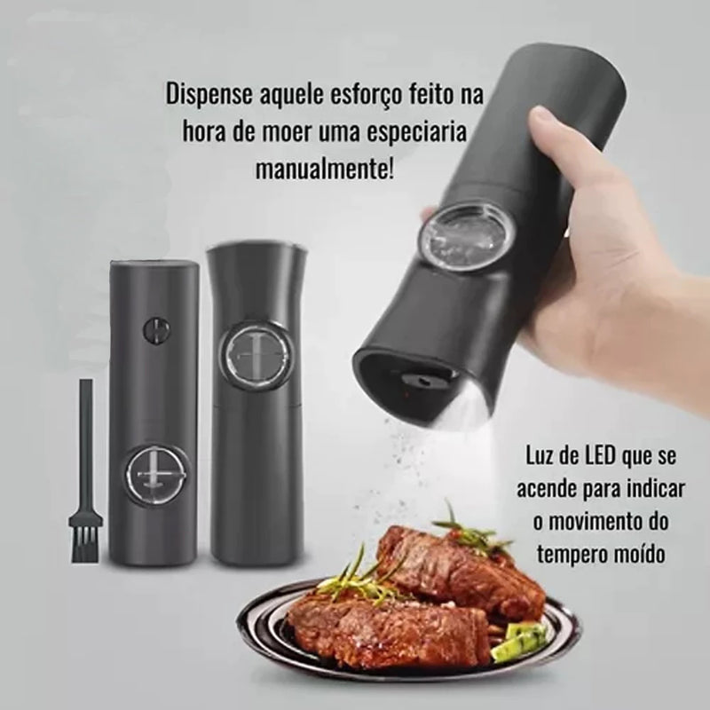 Moedor de Sal e Pimenta Elétrico