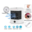 Mini Ar Condicionado Portátil Cooler Refrigelador Climatizador Luz Led USB